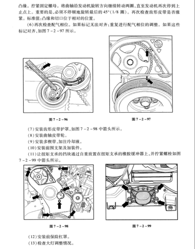 一汽奥迪a6所有的正时图#纯净版