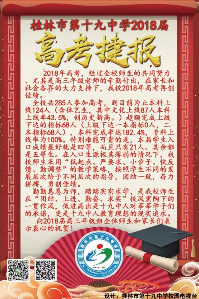桂林各中学高考喜报汇总!