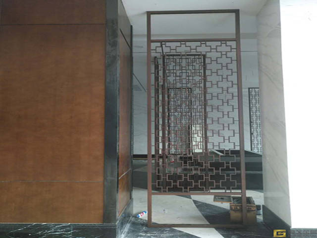 古典屏风 不锈钢屏风定制 不锈钢装饰工程