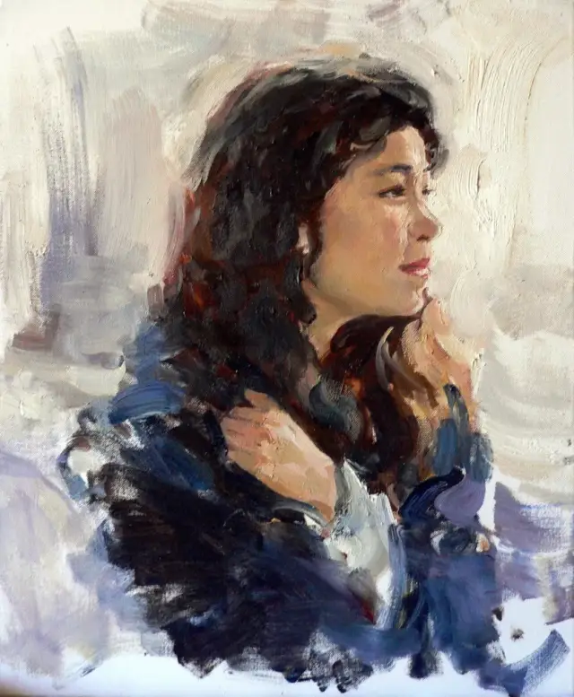 《北方少女》油画 50x60cm 2012年