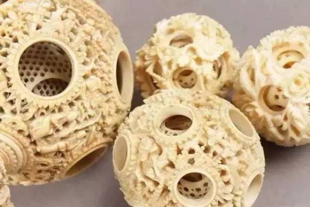 中国，木雕，鬼工球，10層，木製動物彫刻装飾球｜工芸品