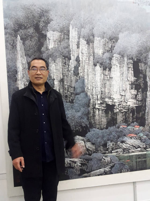 李焕辉国画山水意境悠远清新,心旷神怡的自然美感