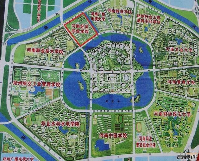 龙子湖大学城地图图片