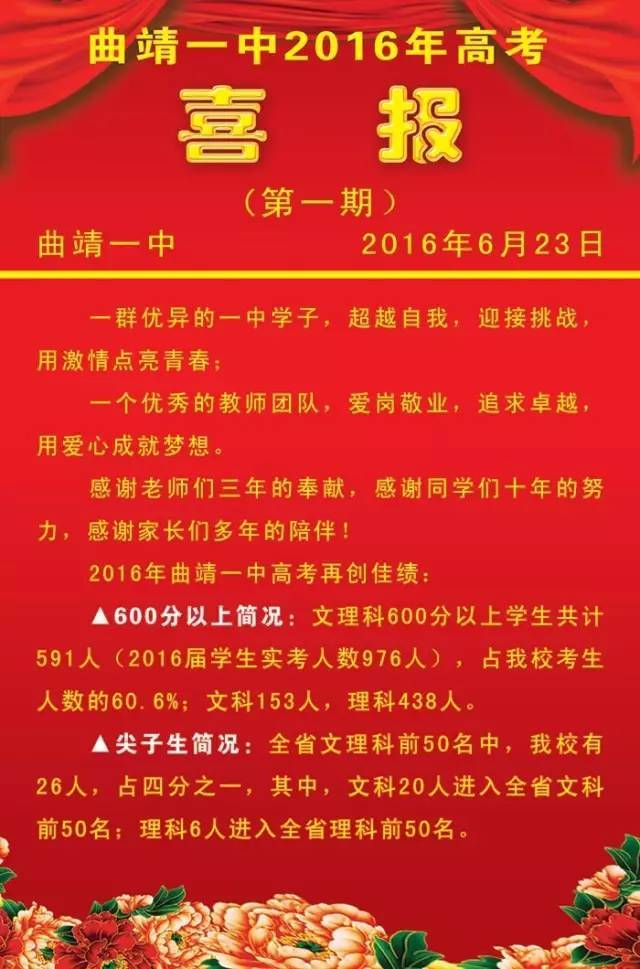 曲靖一中要逆天了!