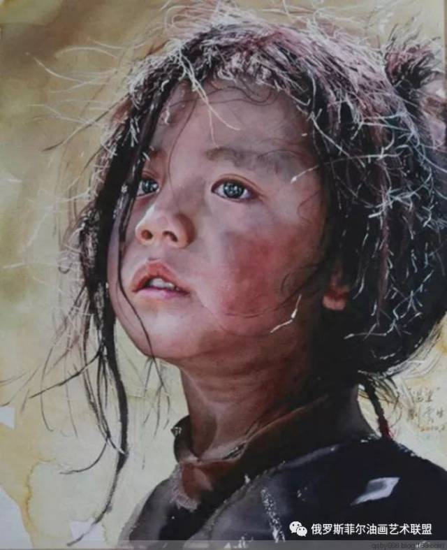純手描き 水彩油画 人物画 刘宇一 作品図 中国絵画 約70×100cm 未表装 中国画家刘云生的水彩画作品欣赏_搜狐网