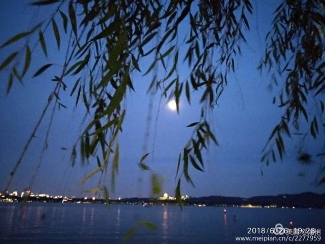 观感西湖夜景