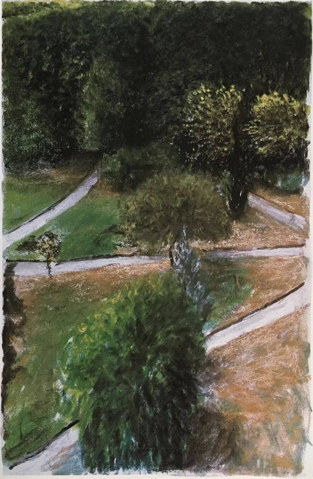 pastel on whatman paper 51 x 33 cm mr and mrs eugene istomin