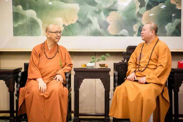 世界佛教僧伽会秘书长慧雄大和尚一行参访上海玉佛禅寺