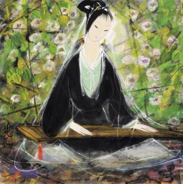 画未了:林风眠作品欣赏之《仕女》