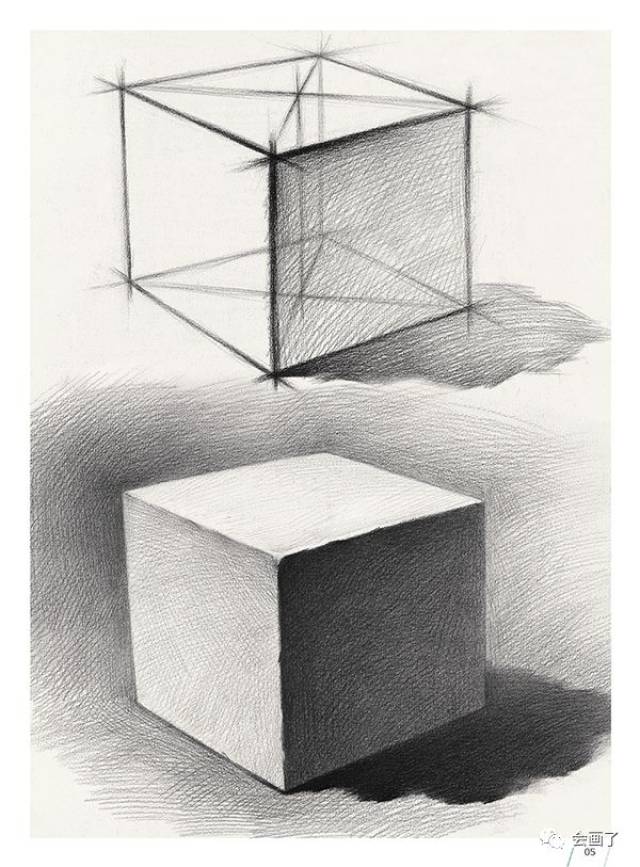 透视规律,三大面与五大调等相关知识;第二部分为几何形体单体训练,从