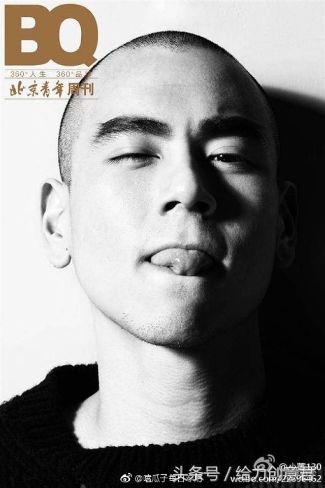 光头造型上封在明星中实属少见的,盘点明星少见的光头造型封面