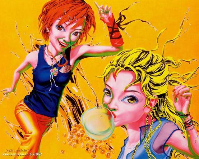 新卡通一代”绘画代表，四川美院女教授熊莉钧油画作品欣赏_搜狐网