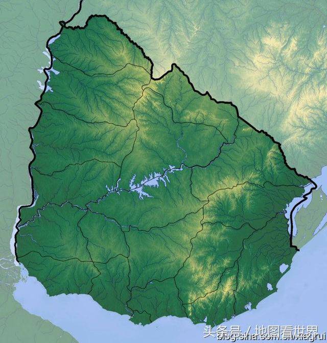 南美洲东部地形图片