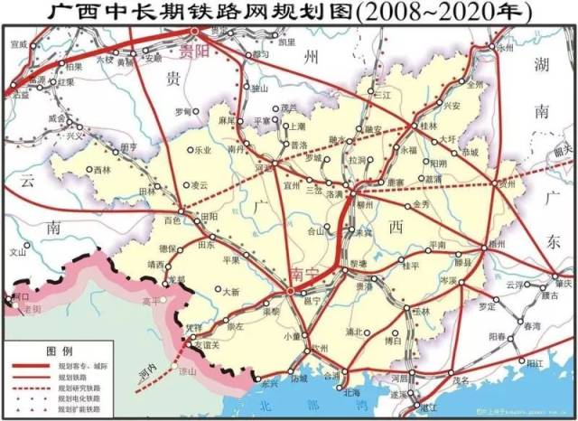 张海高铁广西段规划图图片