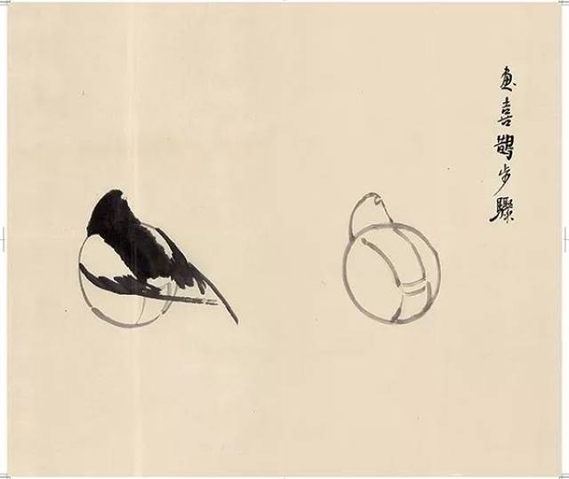 向徐悲鸿学画禽鸟——徐悲鸿国画禽鸟画法步骤图_搜狐网