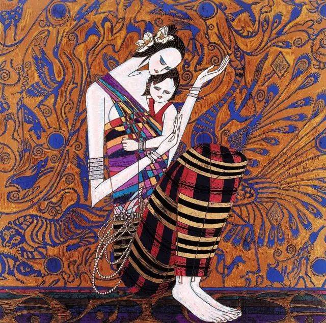 云南重彩画艺术头盔，艳丽的民族风_搜狐网