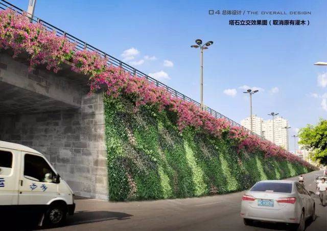 塔石立交, 金南大道沿线 (大寨子公园入口两侧), 白塔路与塔石路交叉