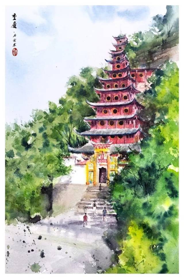 你从未见过的山城手绘(5):水彩重庆,美到窒息