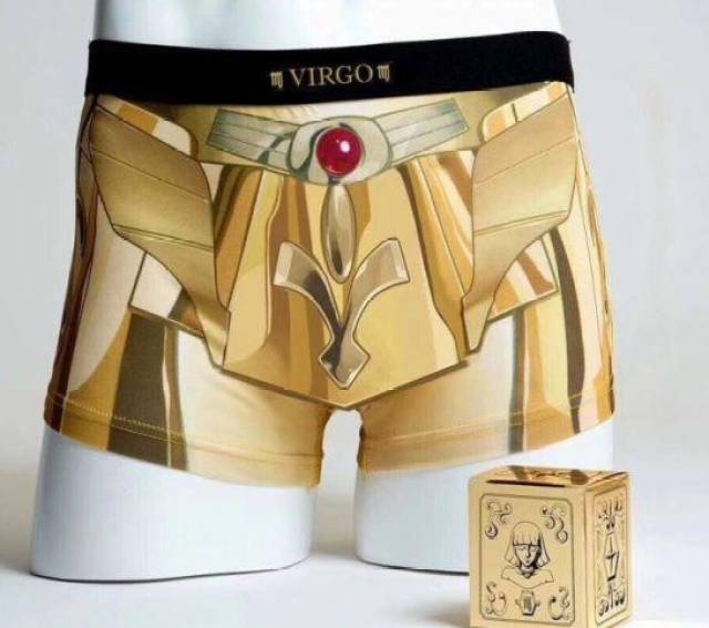 《圣斗士星矢》推出黄金圣衣版内裤,穿上后感觉会发光?