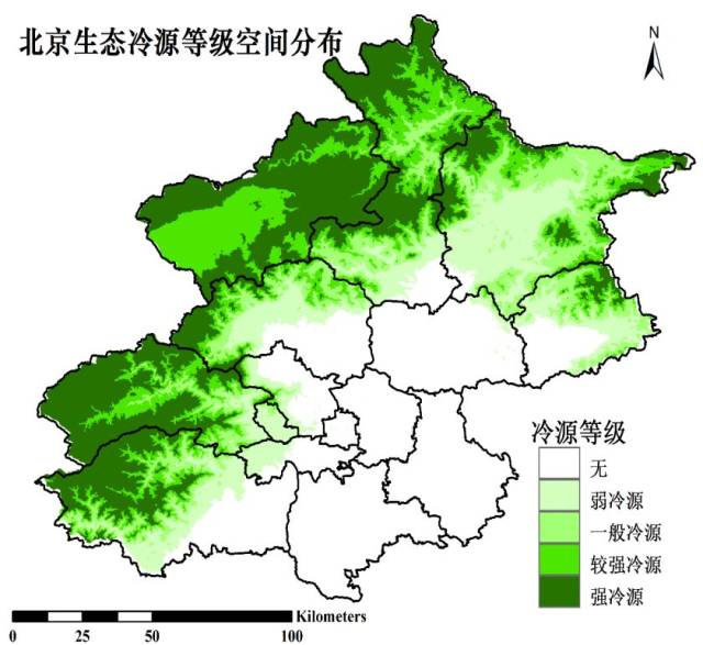 北京市域西部和北部擁有良好的生態本底和山水格局,是清潔空氣源地和