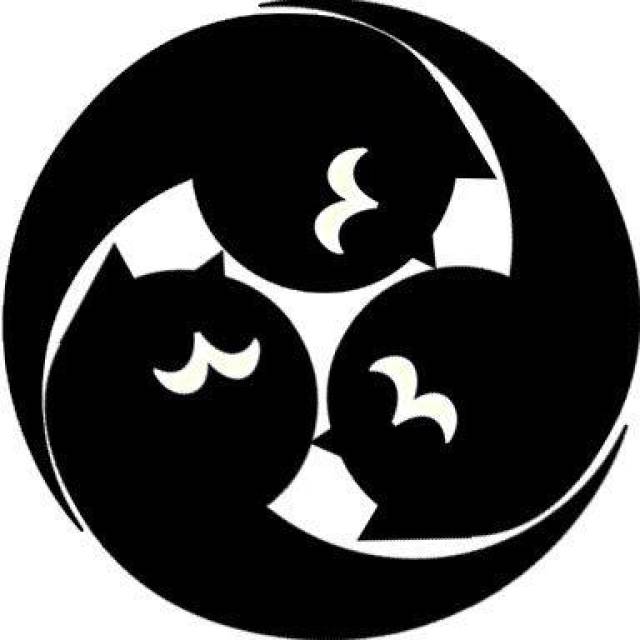 日本网友家里的猫组成了"写轮眼",感觉随时都要转动起来!