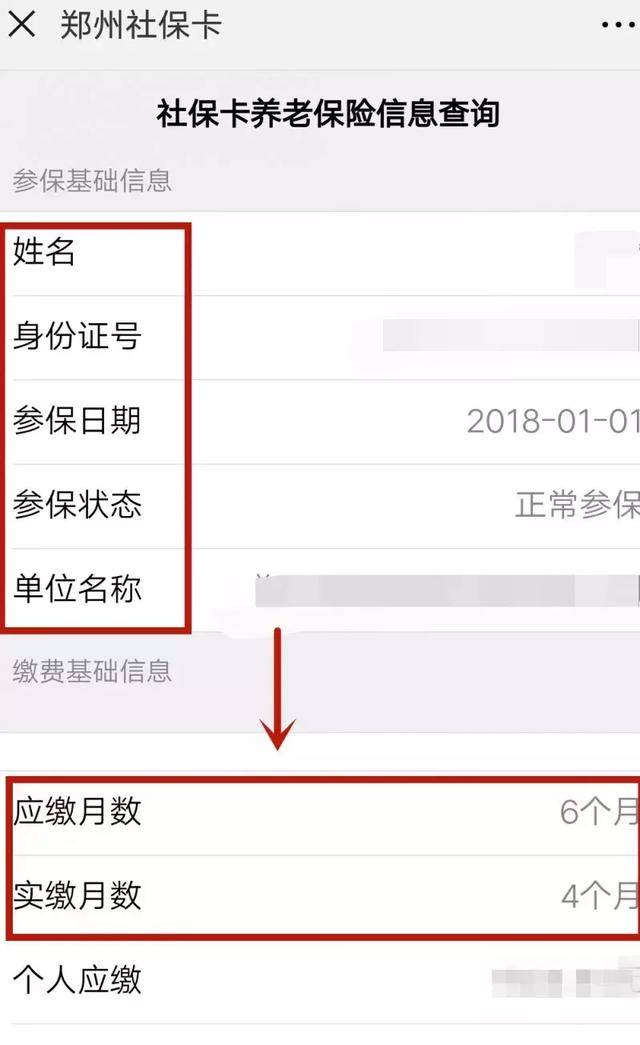 以社保卡养老金查询为例,点击进入后,就会显示你的参保日期,缴费