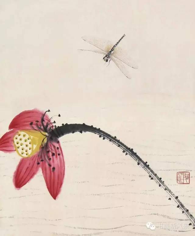 齊白石 蜻蜓圖 齊白石荔枝蜻蜓圖軸