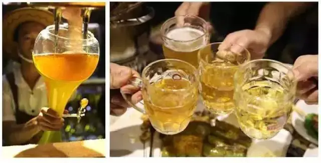 配着 冰凉的啤酒
