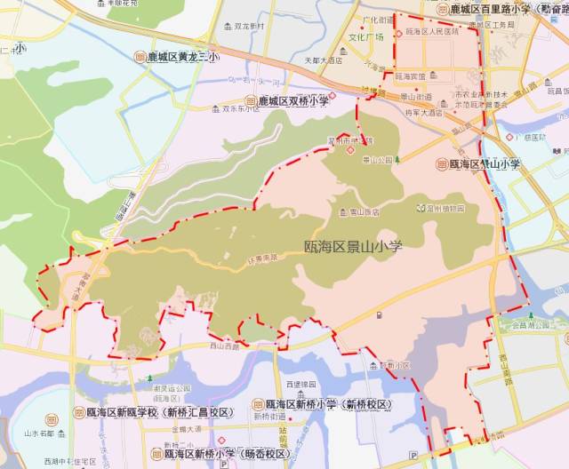 温州市区小学学区划分图来了,你家哪个学区一目了然!