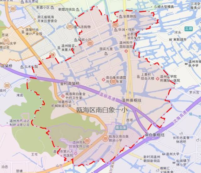 温州市区小学学区划分图来了,你家哪个学区一目了然!