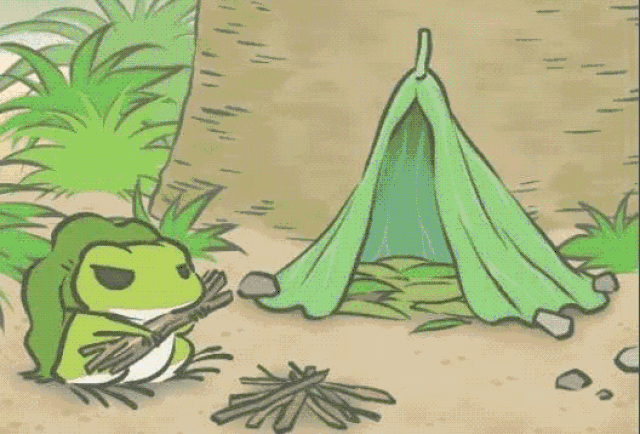 青蛙说:"我要写诗啦!"小蝌蚪游过来说:"我要给你当个小逗号.