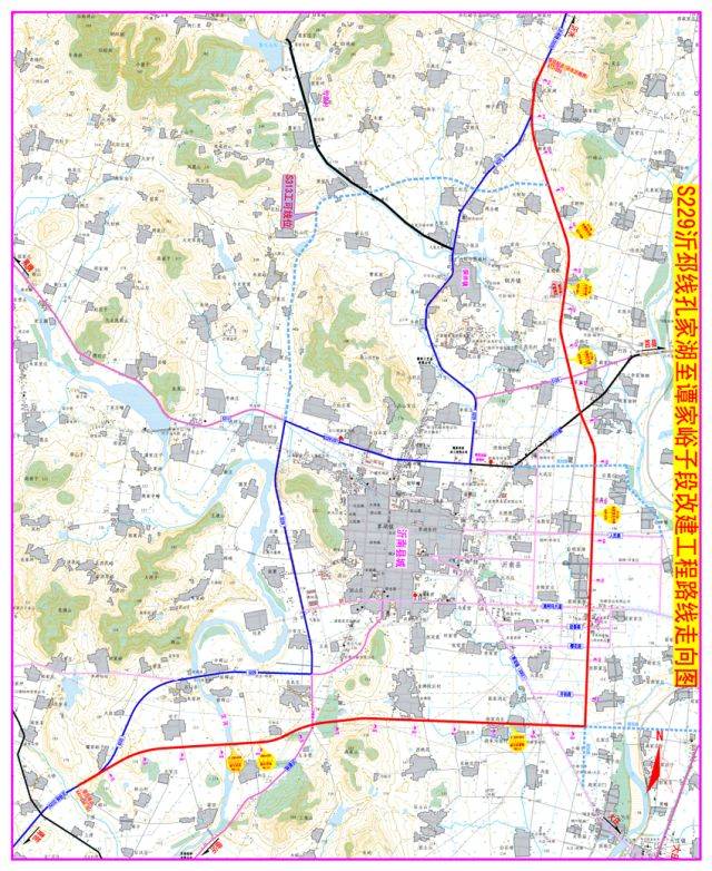 沂水s229沂邳线路线图图片