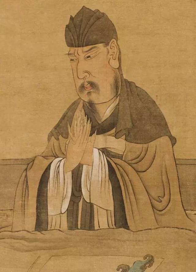 陈洪绶画像1651年中秋之夜,陈洪绶(老莲)醉酒西湖边,他提笔为友人沈颢