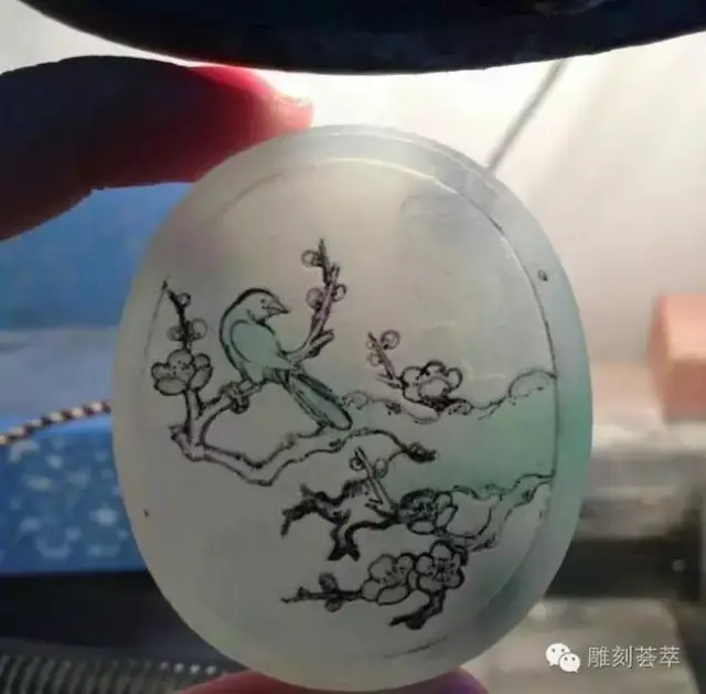 玉雕梅花欣赏