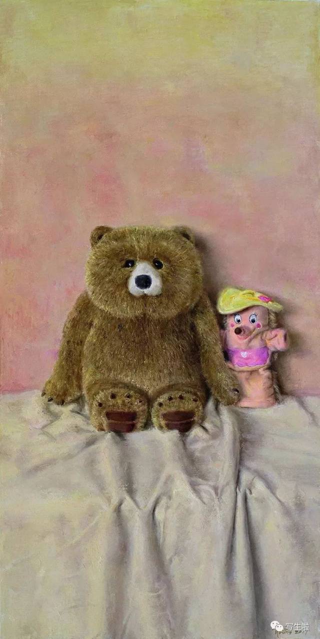 熊和伙伴 120cmx60cm 布面油画 2017年
