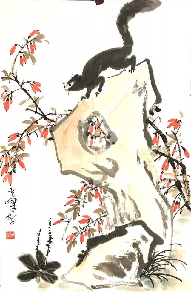 花鸟大师孙其峰亲授画松鼠方法(视频)
