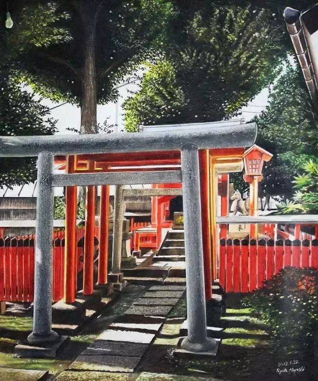 日本艺术家——林亮太的彩铅风景，比照片还细腻！_搜狐网