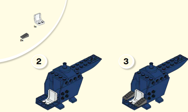 只用10分鐘,樂高積木製作直升飛機,10759系列搭建圖紙!