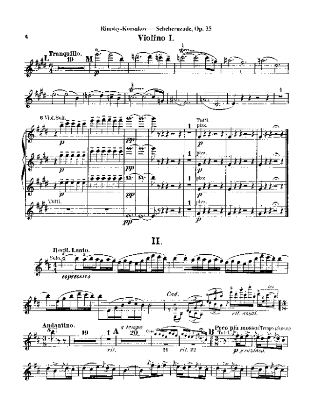 瑰丽的音乐故事|《天方夜谭组曲》附小提琴谱