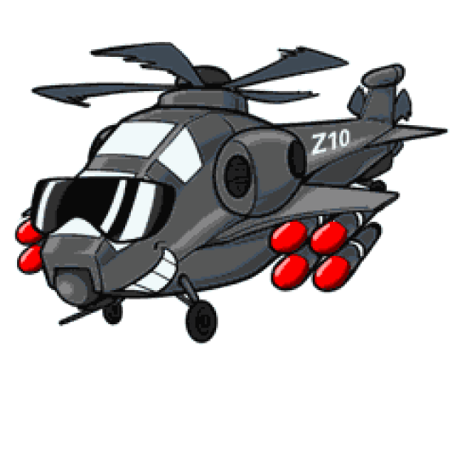 直升飞机动图卡通图片