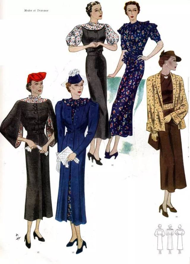 20世纪初欧洲服饰图片