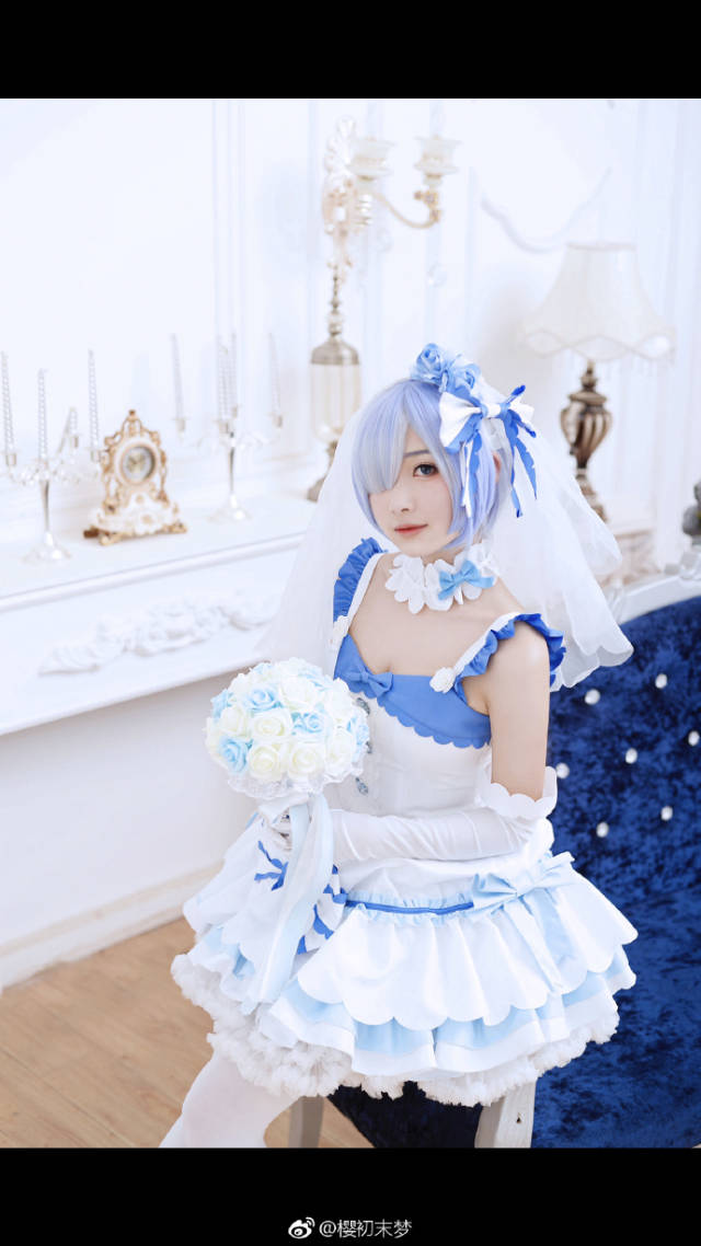 前方福利,蕾姆花嫁配白丝来袭,你愿意娶这只蕾姆吗