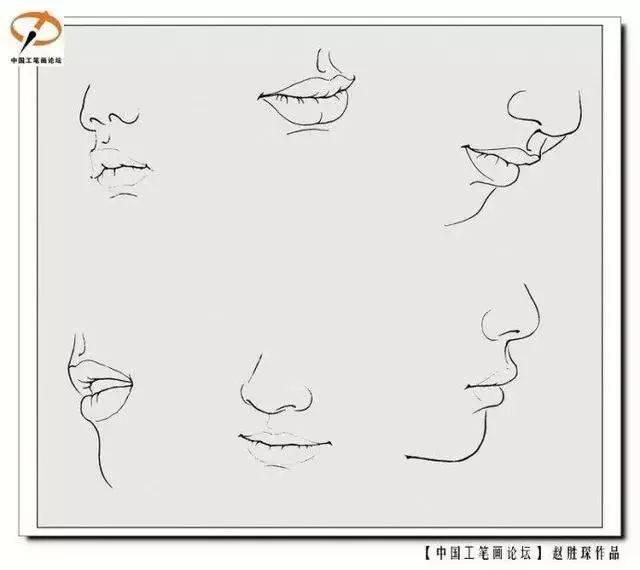 工笔人物的画法,现代工笔人物肤色脸部眼睛嘴唇的染法步骤_手机搜狐网