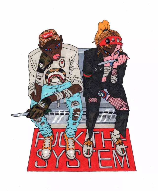 当漫画人物都穿上潮牌