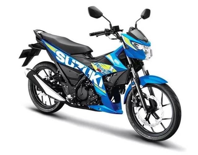 下图:泰国 suzuki 也于早前发布了新图案的高性能弯梁车 raider r150.