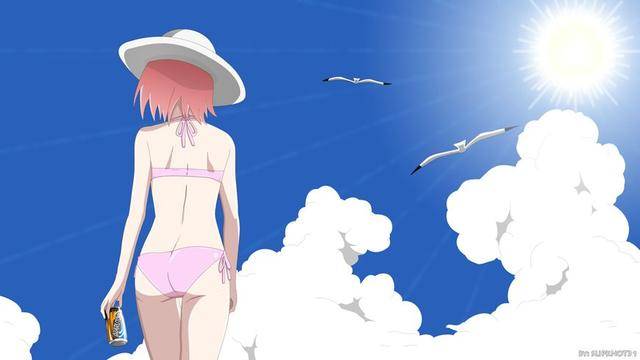 火影忍者当美女们来到海边井野美如画纲手泳装看着快撑爆