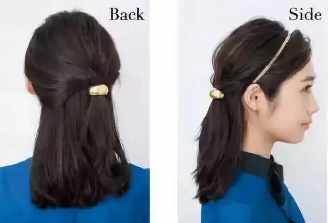 三款过肩半束发,助你熬过尴尬期!