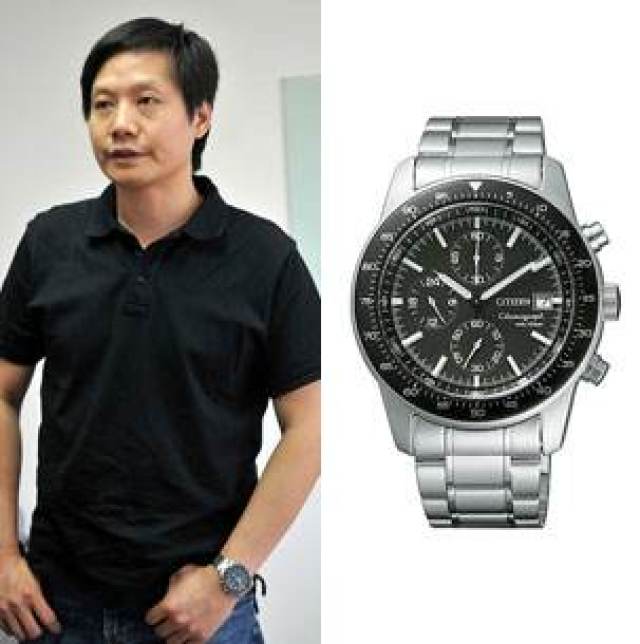 小米石英表不锈钢双表盘瞬间对时雷军的西铁城手表可以换了