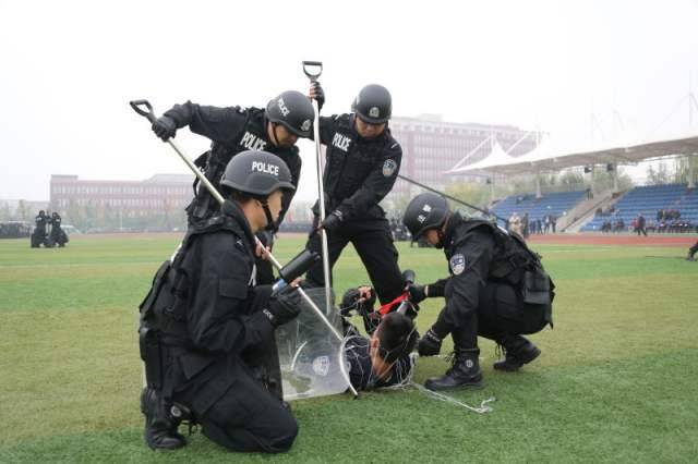 上午: 警棍和盾牌訓練;下午: 戰術基礎動作和手語;晚上: 學唱警察歌曲