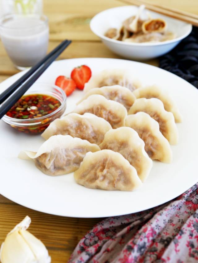 西芹牛肉水饺